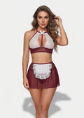 Maid Ruffled Lace Lingerie Set