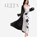 Premium Zebda Fabric 2-Piece Nightgown &amp; Robe Set