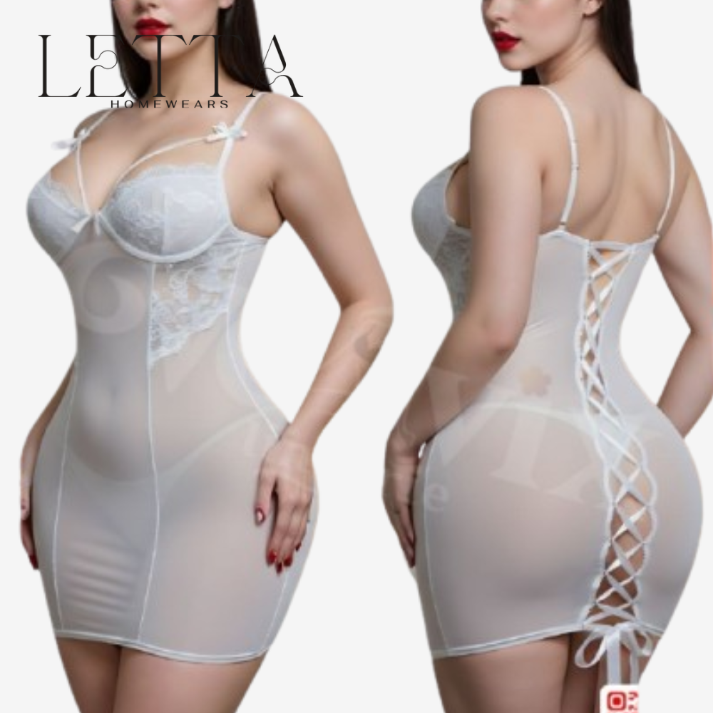 White Lace Lingerie Dress