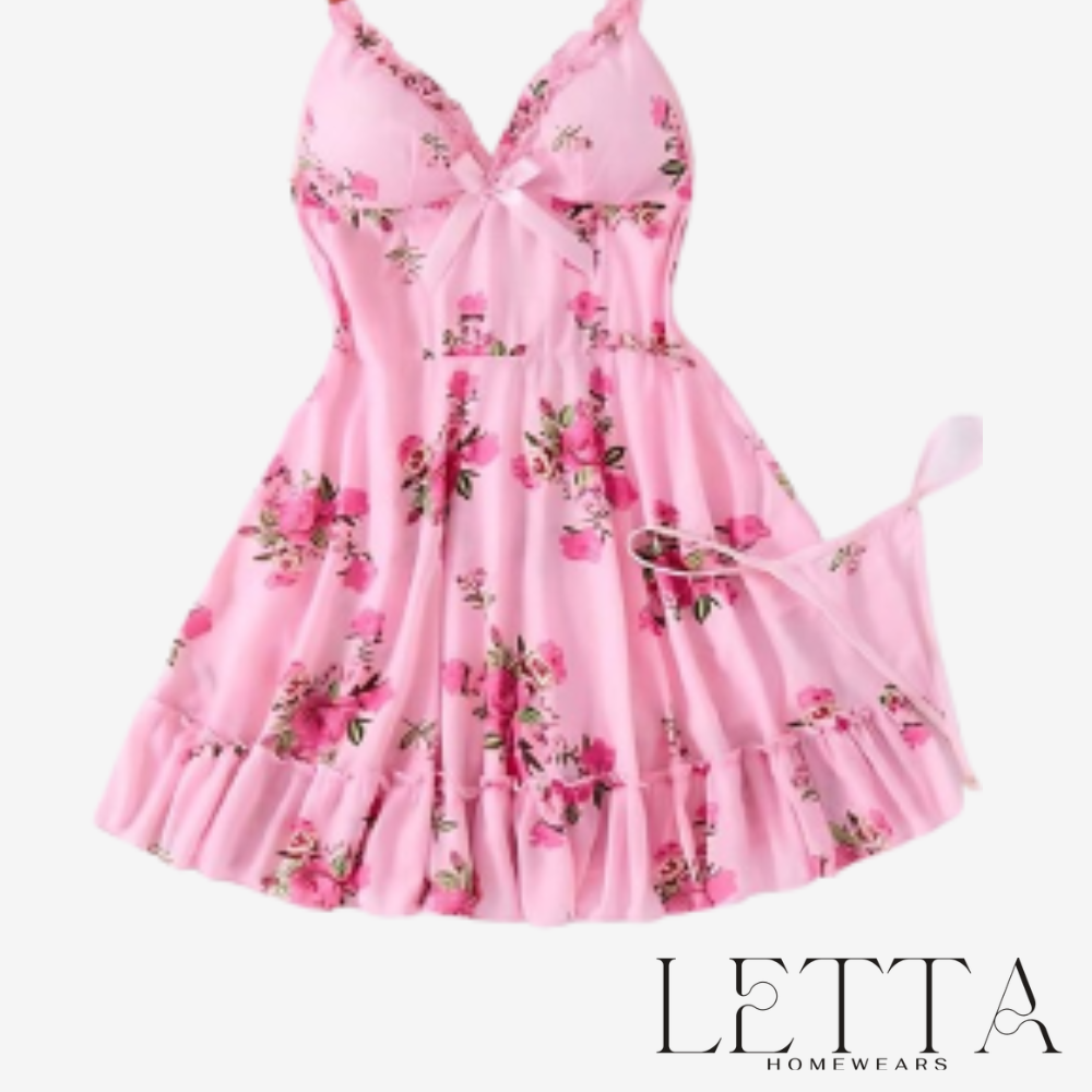 Floral Mesh Chemise
