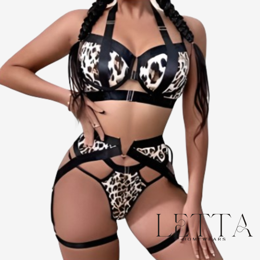 Leopard Print Cupped Bra