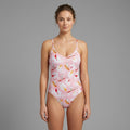 One-piece character print swimsuit