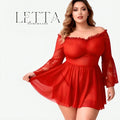 Romantic Off-Shoulder Lingerie