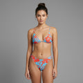 floral print triangle bikini