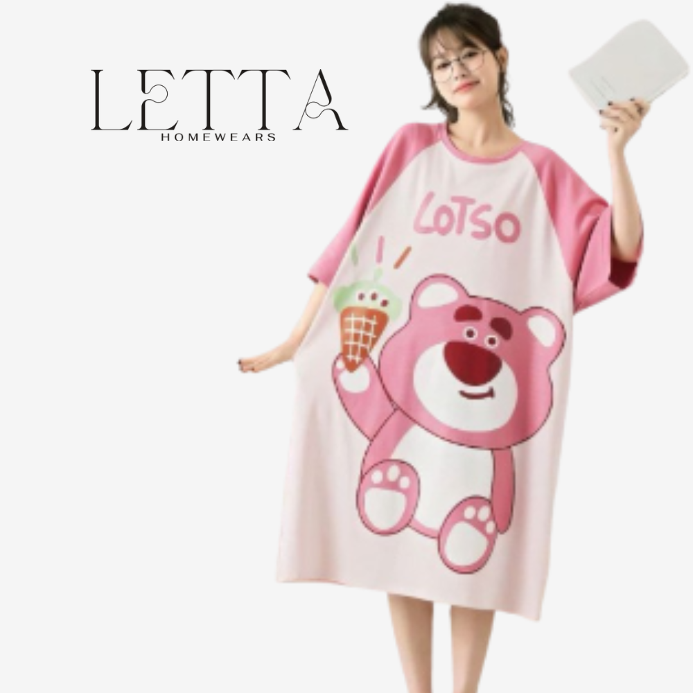 Oversized Character Print Nightshirt
