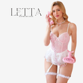 Blush Blossom Lace Teddy