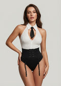 Executive Lace & Bodysuit with Garter Straps