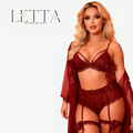 3-Piece Lingerie Set with Lace Bralette