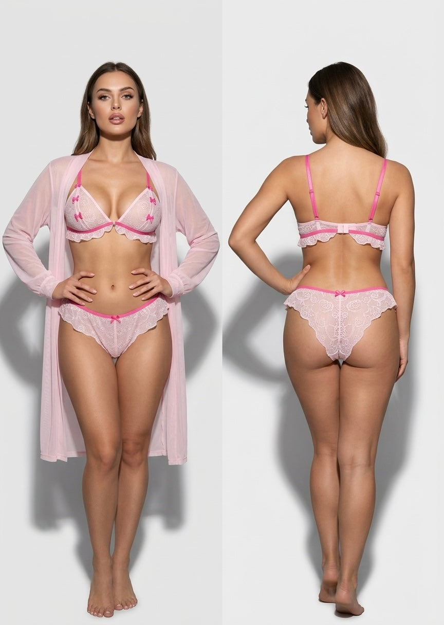Lace Bralette Lingerie Set