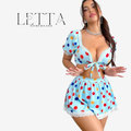 High-Cut Halter Neck