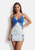 Azure Blossom Lace Chemise