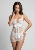Sheer Lace Chemise & Thong Set