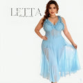 Sky Blue Lace Babydoll