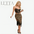 Leopard Fringe Set
