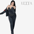 Luxury 3-Piece Plus Size Velvet Pajama Set