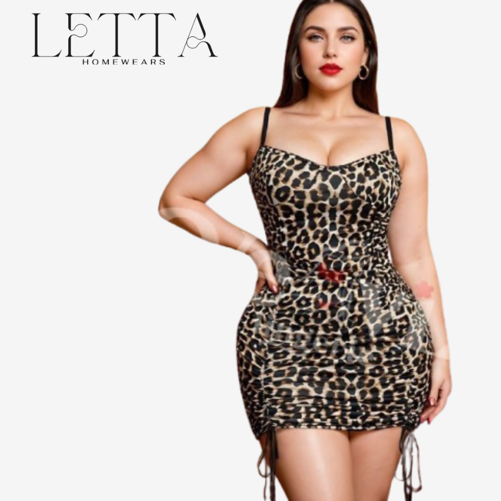 Leopard Print "Zebda" Bodycon Chemise