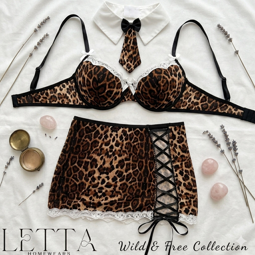 leopard-print bralette