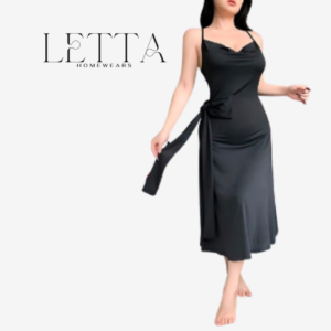 Midnight Black Long Chemise