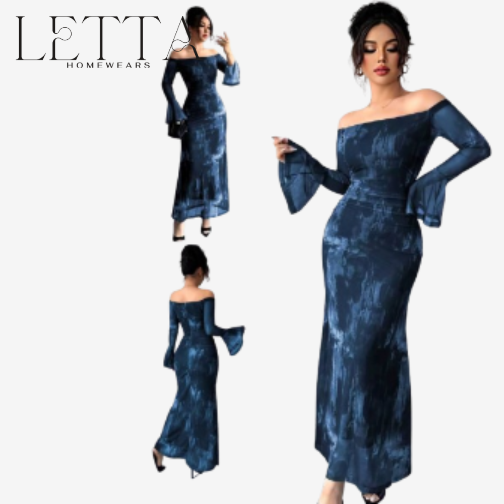 Luxury Off-Shoulder Evening Gown