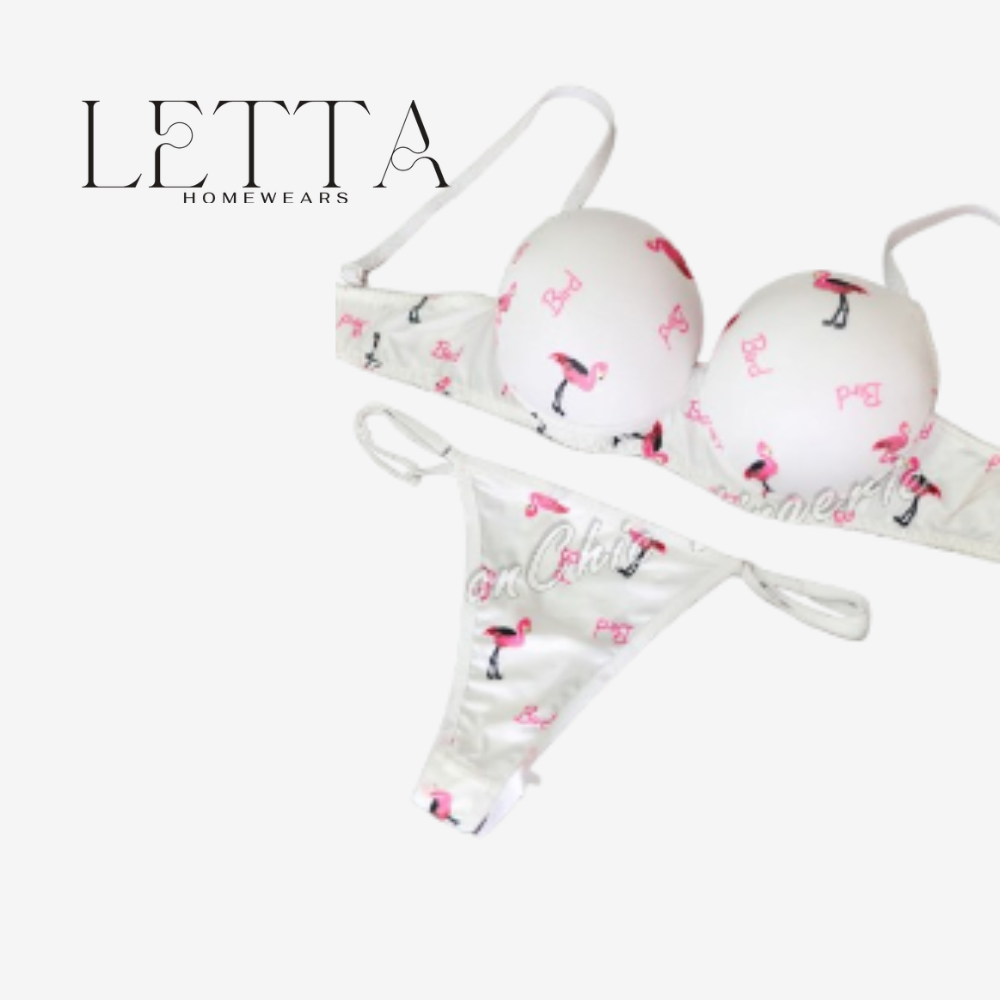 Tropical Flamingo "Zobda" Lingerie Set