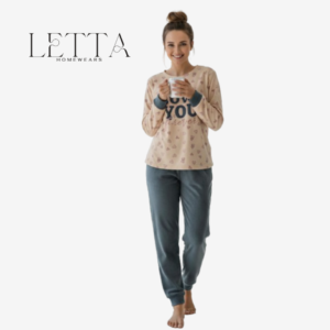 Heart-Print Heidi Velvet Lounge Set