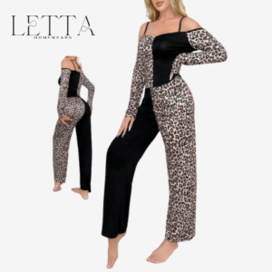 Wild Elegance Leopard Pajama Set