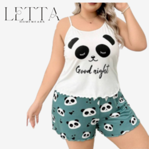 Adorable Panda Plus Size Summer Set