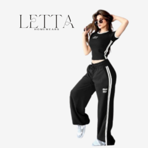 Sporty Two-Piece Tracksuit Set