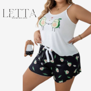 "Let's Avocado" Plus Size Summer Set