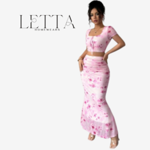 Blush Floral Tulle 2-Piece Set